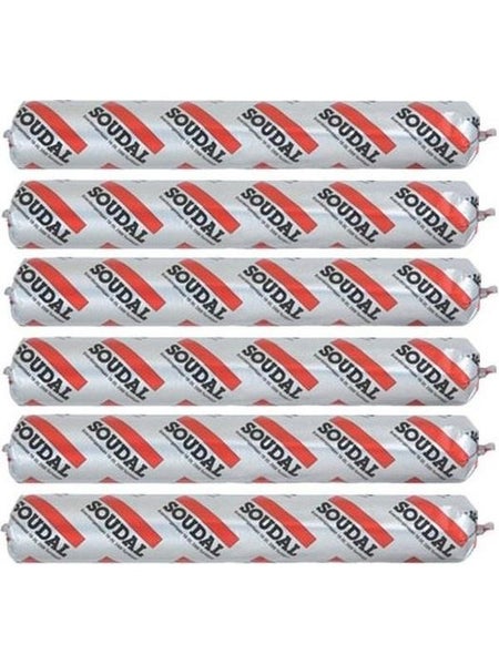 6 x Soudal Soudaflex 42FX Concrete Grey 600ml Carousel 1