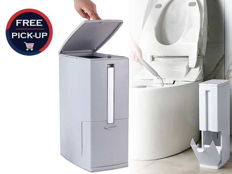 Bathroom Accessories Toilet Brush Holder Rubbish Bin (Auckland Clearance) Carousel 1
