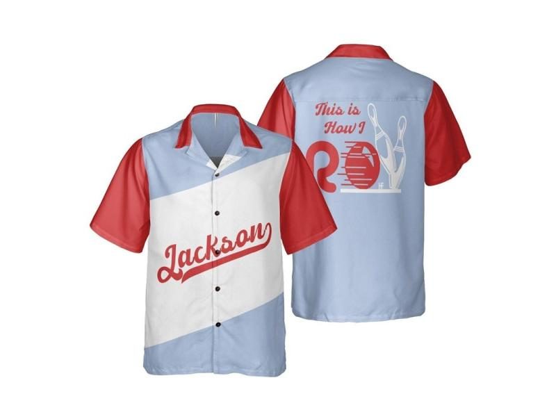 Vintage Bowling Graphic Shirts For Men Clothes Fashion Sport Short Sleeve Carousel 1