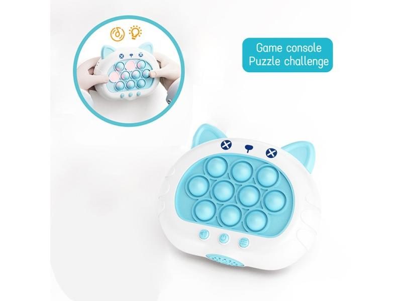 1pc Quick Push Up Game Light Up Fast Push Electronic Puzzle Console Antistress Carousel 1