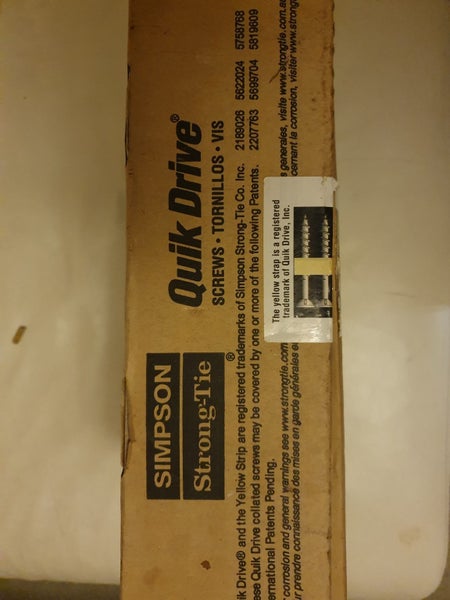 Flooring screws quik-drive collated 51mm x 4.5 Simpson strong tie Carousel 3
