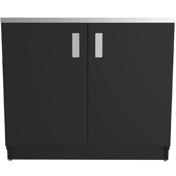 Vogue Alpine Laundry Cabinet with 3 Removable Baskets Black - 1000mm Carousel 5