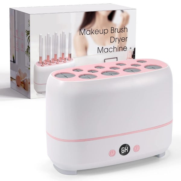 12 Holes Makeup Brushes Dryer, Electric Cosmetic Brush Drying Machine Carousel 1