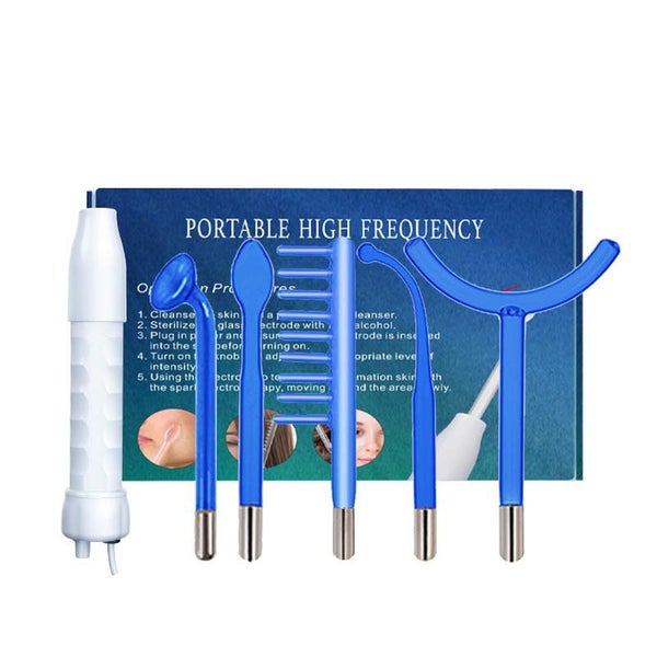 High Frequency Facial Wand - Portable Blue High Frequency Skin Facial Machine Carousel 1
