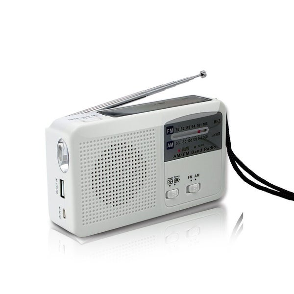 Emergency Radio with Solar, Hand Crank Self and Battery Powered Carousel 1