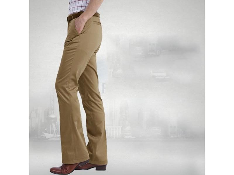 Autumn Spring New Men's Flared Trousers Formal Pants Bell Bottom Pant Dance Carousel 1