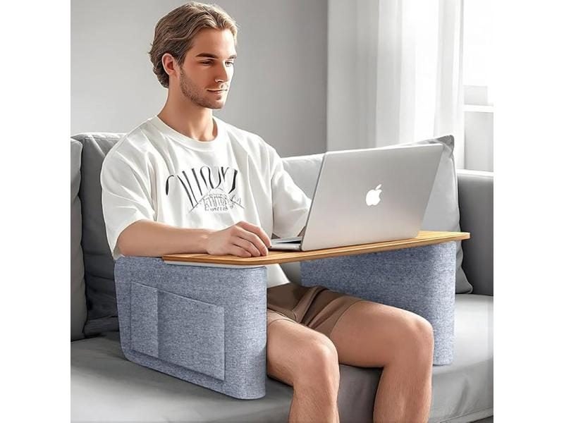 HPERGO Ergonomic Comfortable Removable Bed Table Laptop Desk Bed Table Desk Carousel 1
