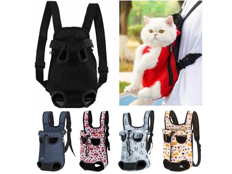 Portable Adjustable Pet Carrier Backpack For Outdoor Travel Carousel 2