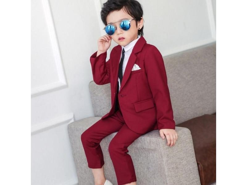 Boys Suits For Weddings Blazer Pants Kids Formal Clothes Dresses Children Party Carousel 1