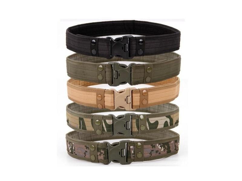 New 130CM Army Style Combat Belts Quick Release Tactical Belt