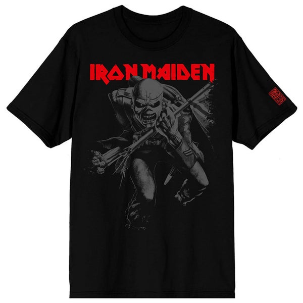 Iron Maiden 50 Trooper Crop Grey T Shirt Carousel 1
