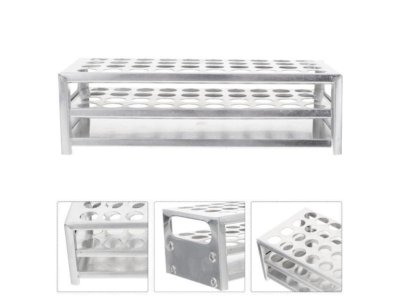 1pc Laboratory Test Tube Stand Aluminum Test Tube Rack Test Tube Holder Carousel 1