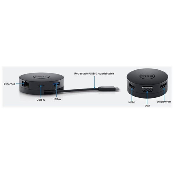 Dell DA310 USB-C Single 4K Mobile Hub, support 90W power delivery, DP1.4, Carousel 2