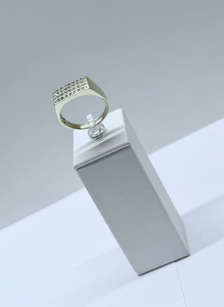 Men's Yellow Gold & Diamond Dress Ring Carousel 2