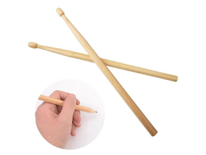 Baquetas Suck UK Wood Drumsticks Pencil Log Manufacturing Baqueta HB Writing Carousel 1