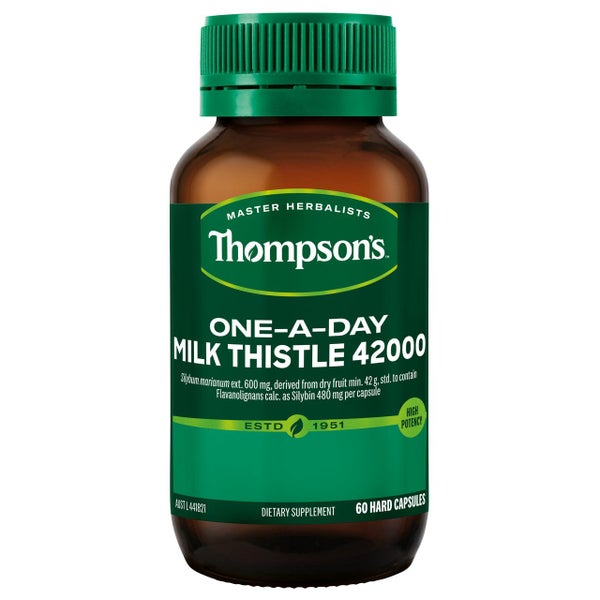 Thompson's One-a-day Milk Thistle 42000 60 Capsules Carousel 4