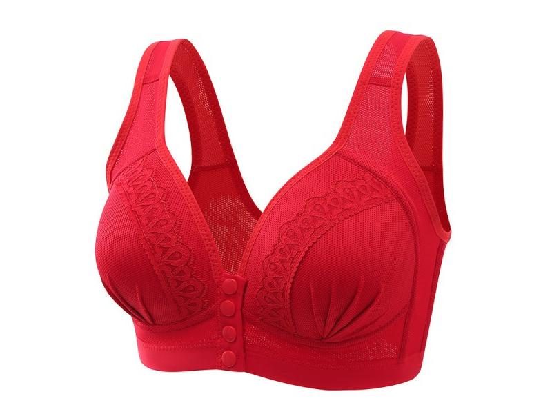 Sexy Front Closure Bra Women Front Fastening Bra Wireless Bras For Women Push Carousel 1