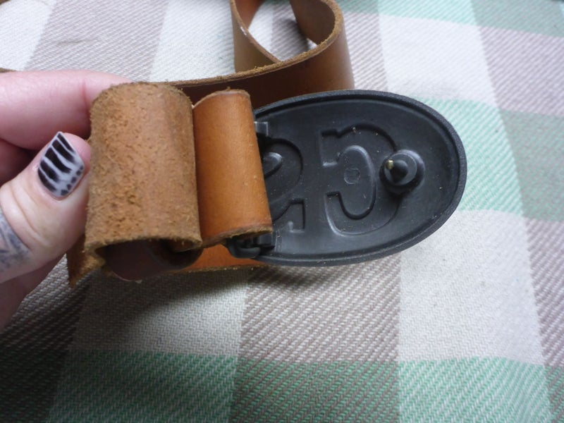 Awesome Old Military Military Belt With Pistol Hand Gun Holster Carousel 7