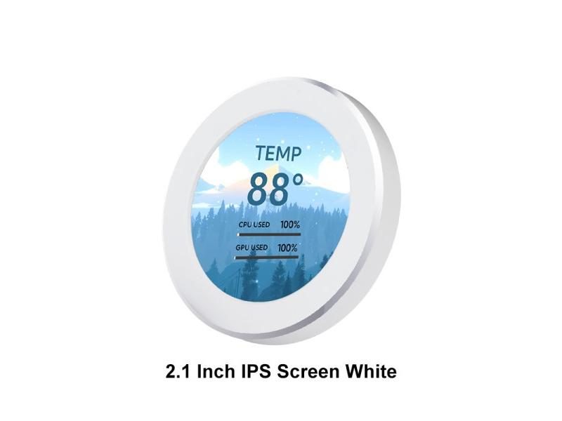 2.1 Inch IPS Secondary Screen 480x480 USB Water-Cooled Round LCD CPU GPU RAM Carousel 1