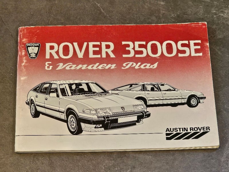1984 Austin Rover Group Ltd Rover 3500SE & Vanden Plas Sales Brochure. Carousel 1