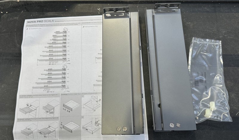 HAFELE Nova Pro Scala Drawer Sides Standard Pack - $1 Reserve (Box Q) Carousel 3