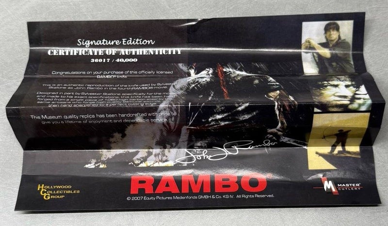 RAMBO IV OFFICIALLY LICENSED RAMBO KNIFE Carousel 4