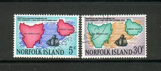 Norfolk - 1969 Van Diemen's Land Set (2) - UHM - 100/1 Carousel 1