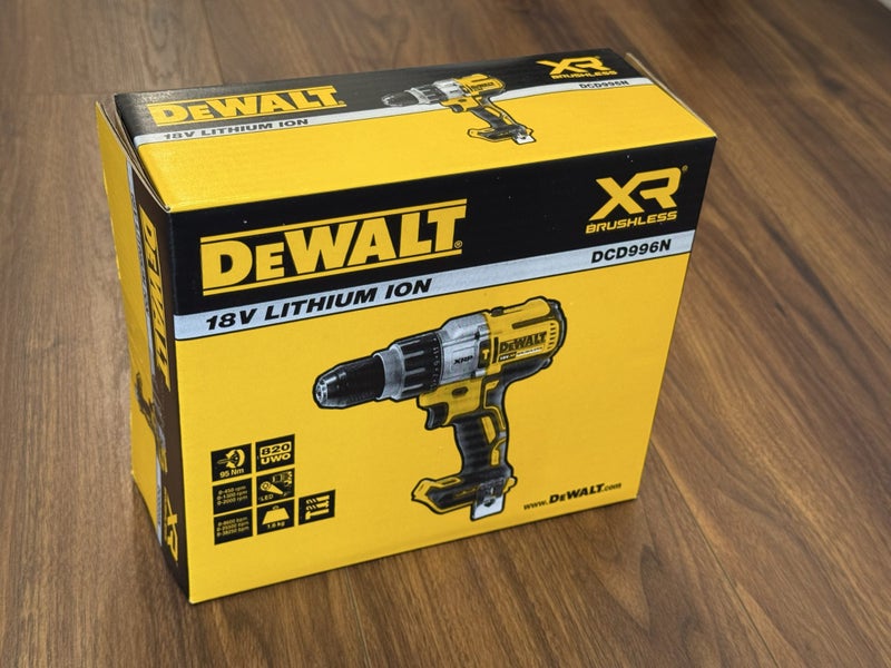 DeWALT XR XRP Cordless Hammer Drill Skin Only 18v DCD996 Carousel 1