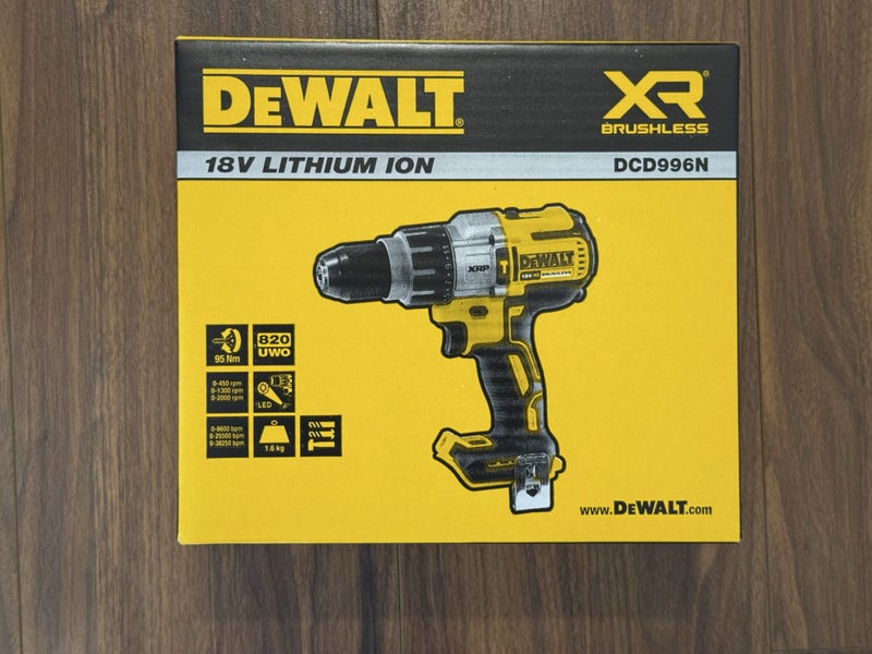 DeWALT XR XRP Cordless Hammer Drill Skin Only 18v DCD996 Carousel 2