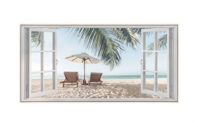 Holiday Dreaming Framed Canvas Wall Art Carousel 1
