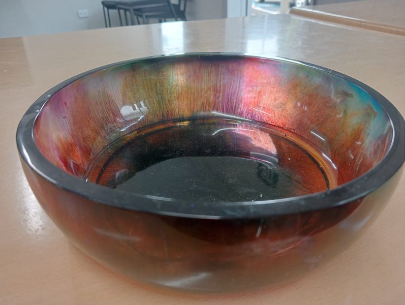 Stunning hand crafted resin fruit bowl Carousel 2