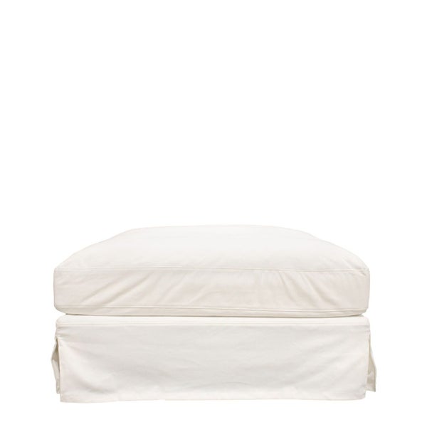 Luxe Ottoman Slip Cover Only - Cream Carousel 1