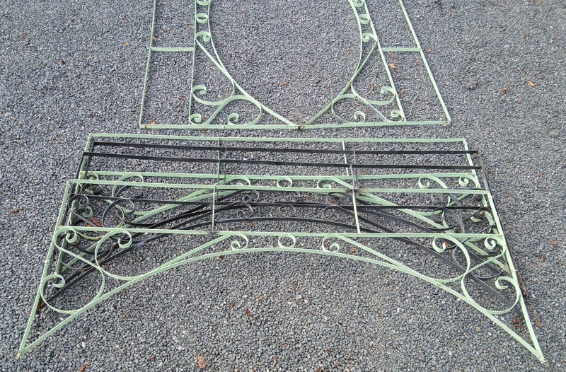 WROUGHT IRON TRELLIS / FENCE/ CLIMBING FRAMES - Galvanized 1700 W /730 H #55107 Carousel 4