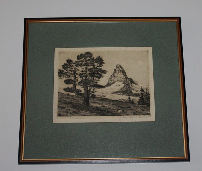 +++ VINTAGE PENCIL-SIGNED ETCHING PRINT +++ Carousel 1