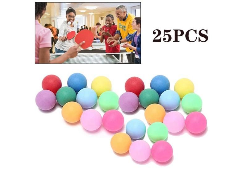 10/25/50Pcs Colored Pong Balls 40mm Entertainment Table Tennis Balls Carousel 1