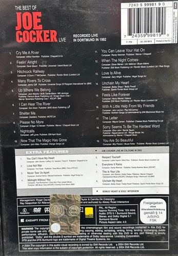 Best of Joe Cocker Live, The: Live in Dortmund 1992 DVD Region 4 Carousel 2