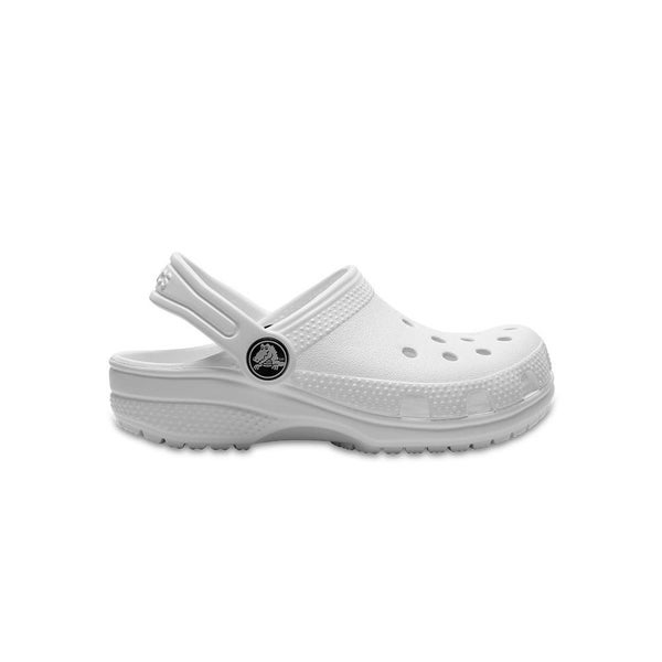 Crocs Kids Classic Clog Sandals Slippers Breathable Shoes in White Carousel 1