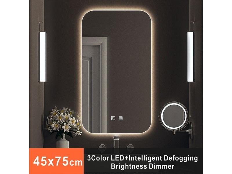 Bathroom LED Light Makeup Mirror Modern Smart Touchable Intellegent Glowing Carousel 1