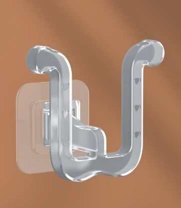 U-shaped Slipper Rack Wall Mounted Perforated Toilet Drainage Storage Rack Carousel 1