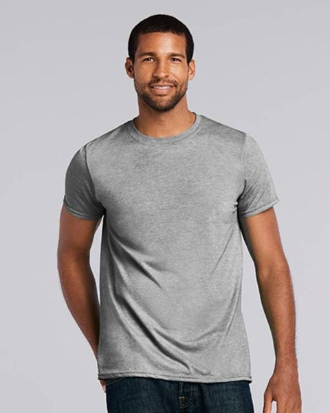 64000 Gildan Softstyle Adult T-Shirt, blank t-shirt (Medium Black) Carousel 2