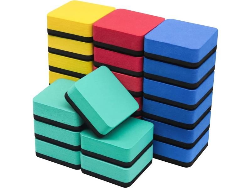 12 Pcs Whiteboard Erasers For Kids Classroom Accessories Portable Detergent Carousel 1
