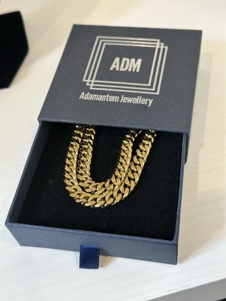 ***AMAZING PRICE*** 18 Carat Gold Plated Mens Neck Chain & Bracelet Set62995622827010112