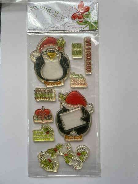 *Reduced* Christmas themed clear stamp sets (2) Carousel 1