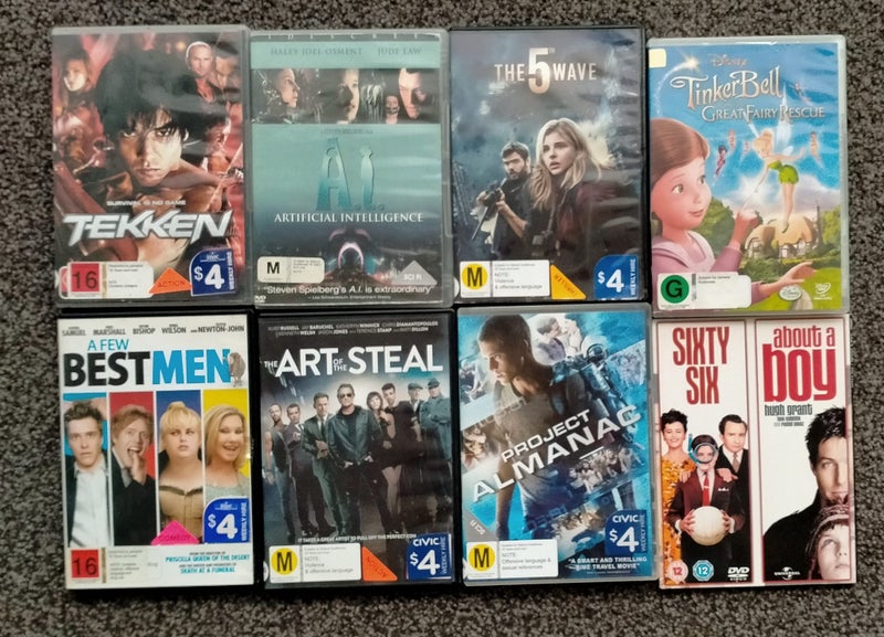 Bulk Lot DVDs - 9 Movies (Very Good Conditions) Carousel 1