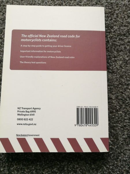 The official NZ road code for motor cyclists Carousel 2