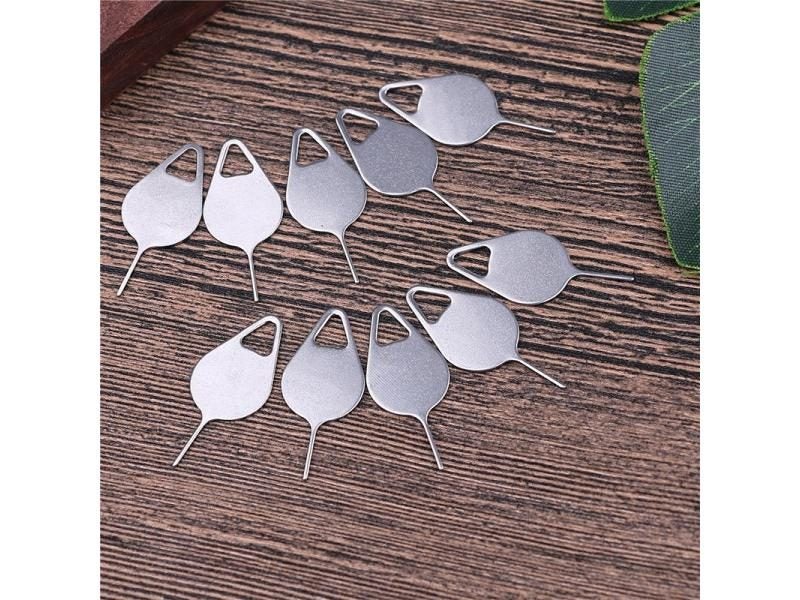50Pcs Stainless Steel Sim Card Tray Pin Tool For Mobile Repair Carousel 1