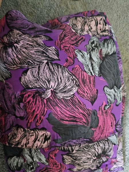 PINK, PURPLE AND LIGHT BLUE LIGHT FLORAL POLYESTER 8.95CM X 115M Carousel 1