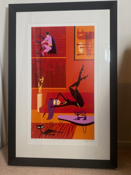 Shag Josh Agle Limited Edition Artist Proof Batman and Catwoman Serigraph Print62932732714115111