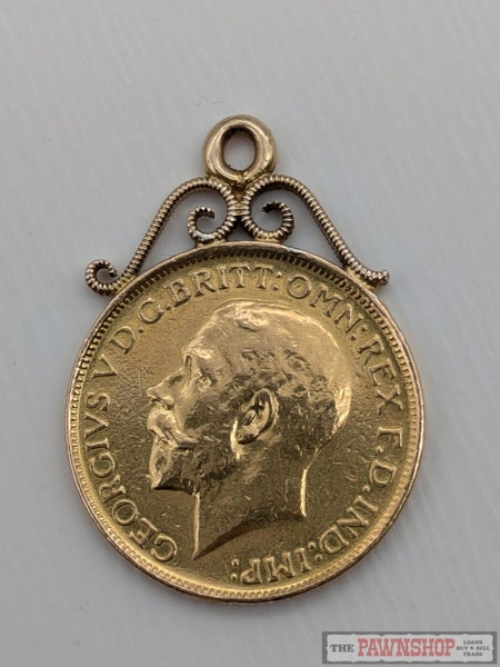 1914 Full Sovereign Coin Pendant in 22ct Yellow Gold62863853046529112