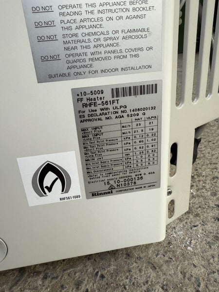 Rinnai Energysaver 561 ft Carousel 5